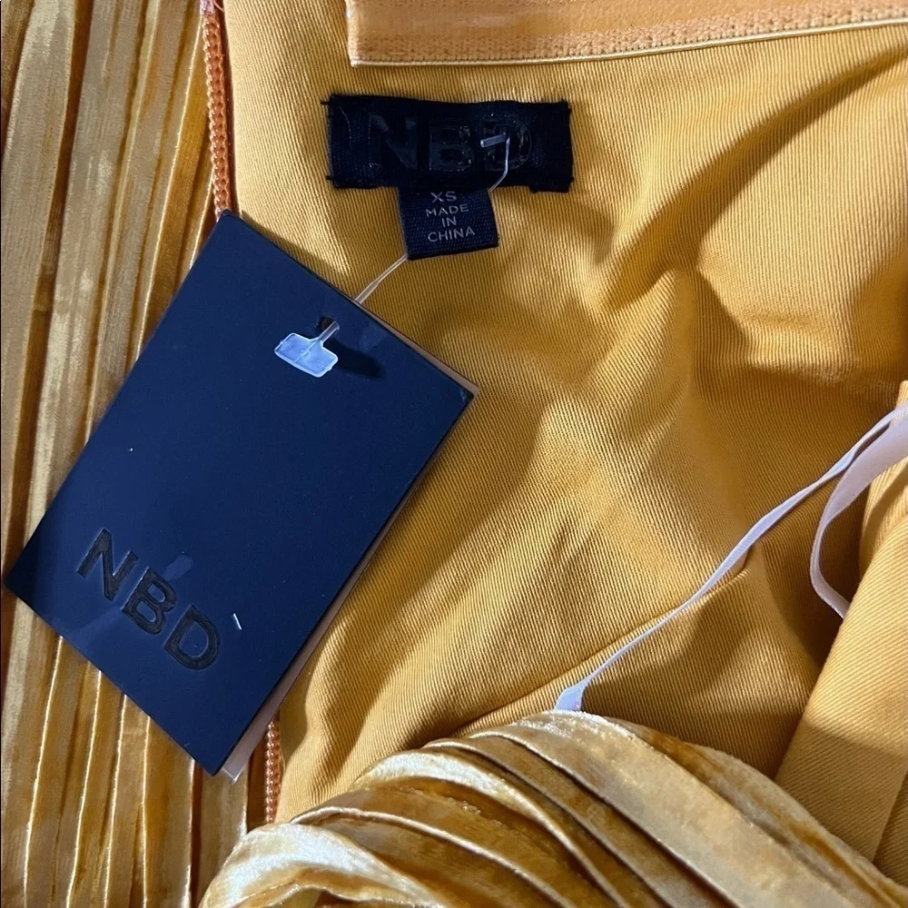 NBD Danica Mini Dress in Saffron Yellow - Picture 9 of 14